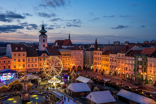 Dovolená v Českých Budějovicích v zimě